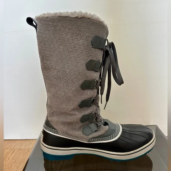 Sorel Tivoli size 7.5 Gray and Black Winter Boots - Picture 8 of 10